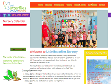 Tablet Screenshot of littlebutterfliesnursery.com